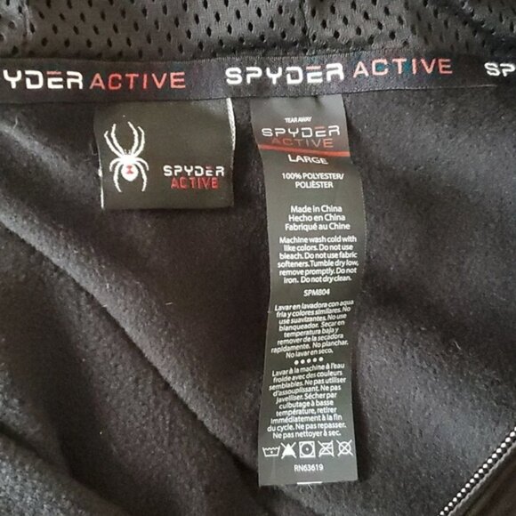 Spyder Active Pro 8 Hoodie Mens Large Kangaroo Pocket - Picture 10 of 12